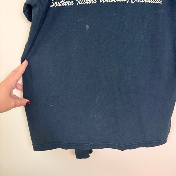 Gildan VINTAGE SIUC Motorcycle Rider Program Long Sleeve‎ shirt Size LARGE - Picture 9 of 10